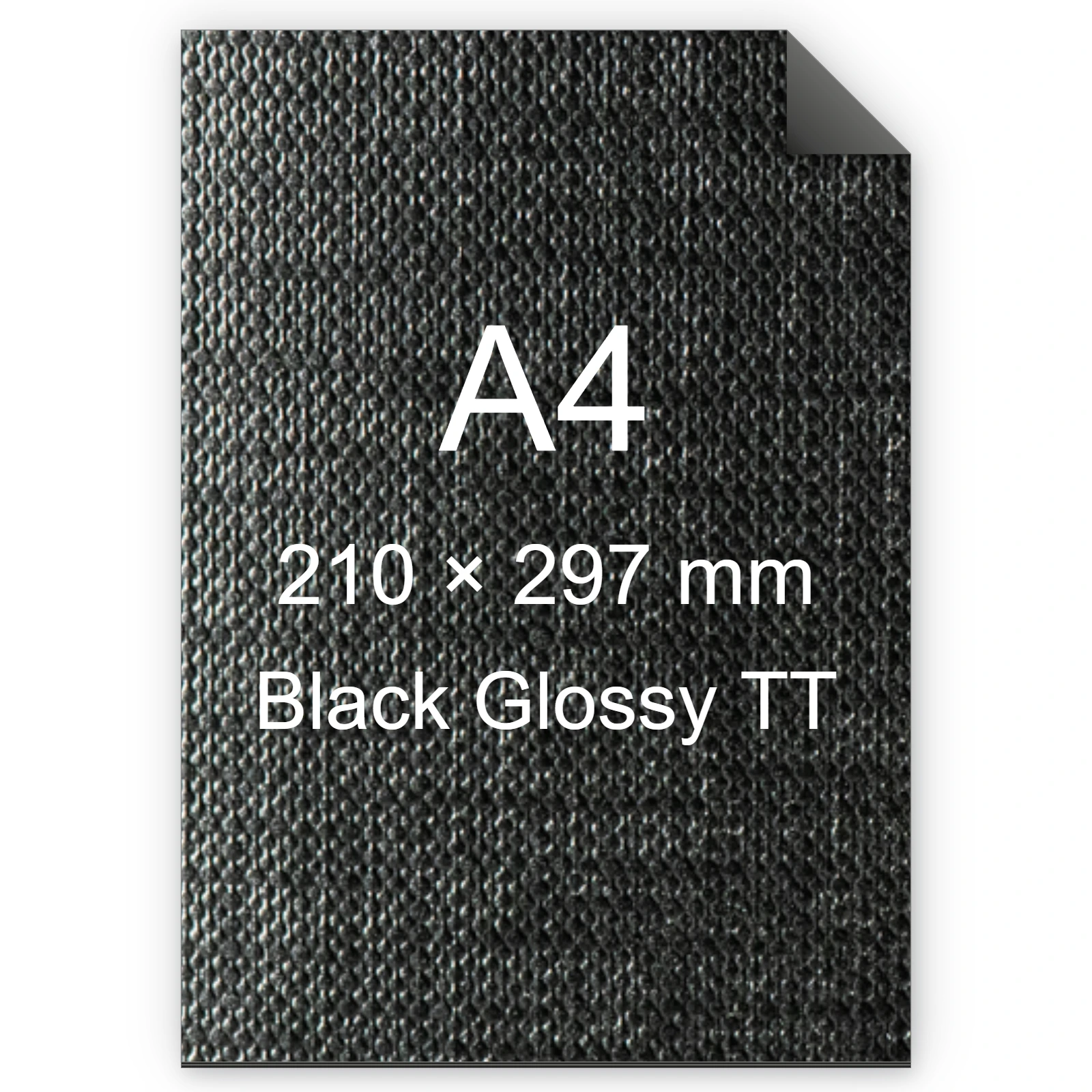 Cartoncino Favini, Classy Covers, 125 g/m², A4, BLACK GLOSSY TT bra6638
