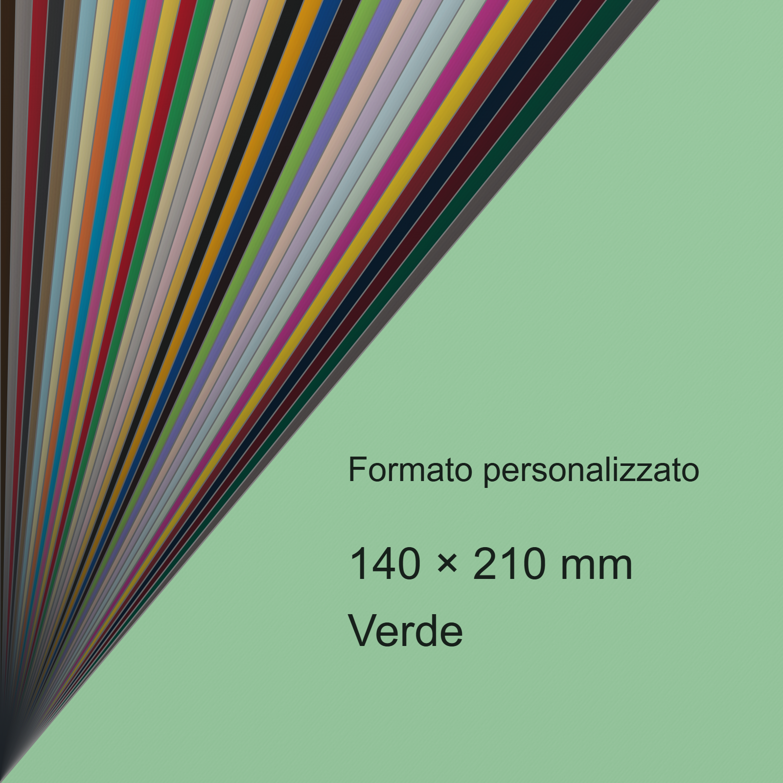 Cartoncino Favini, Burano, 140 g/m², 140x210 mm, VERDE 09 bra562A5 - immagine aggiuntiva