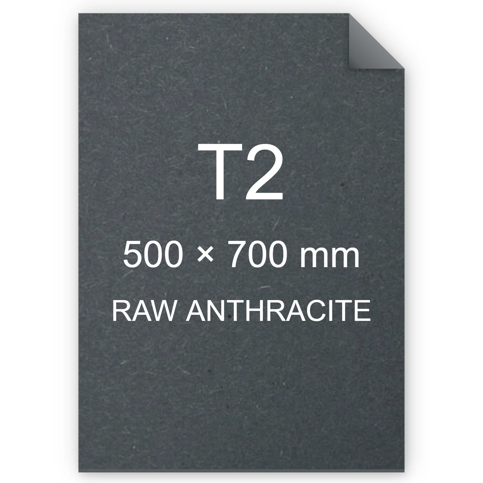 Cartoncino Favini, Shiro Echo Raw, 350 g/m², T2, RAW ANTHRACITE bra6674t2
