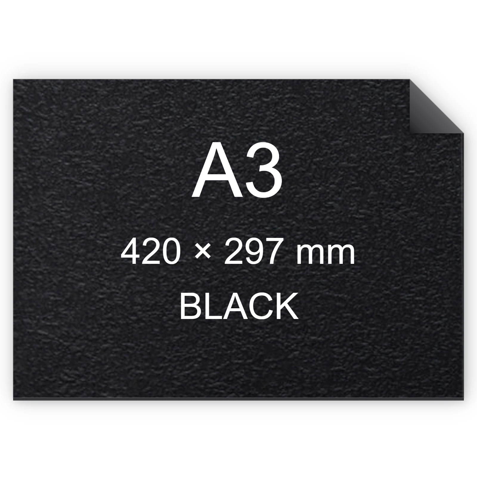 Cartoncino Favini, Tokyo, 120 g/m², A3, BLACK bra6609a3