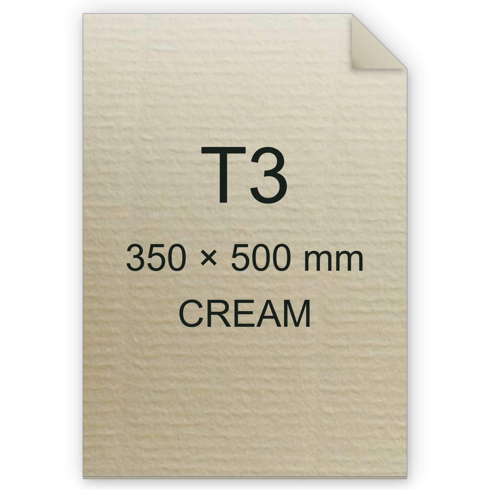 Carta Favini, Contact Laid, 90 g/m², T3, CREAM bra6599t3