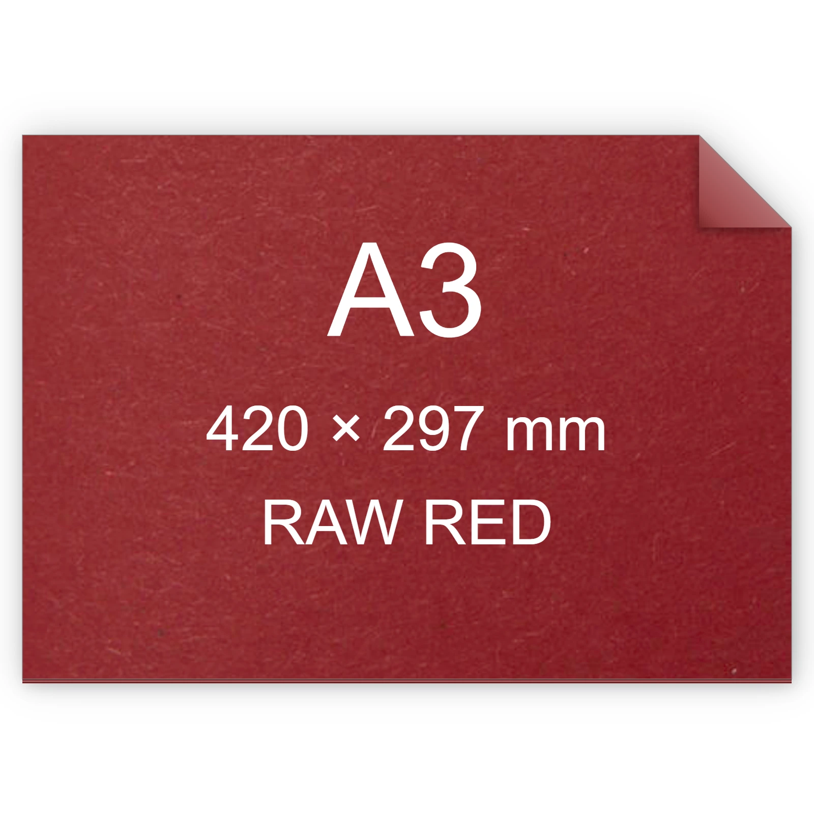 Cartoncino Favini, Shiro Echo Raw, 350 g/m², A3, RAW RED bra6671a3