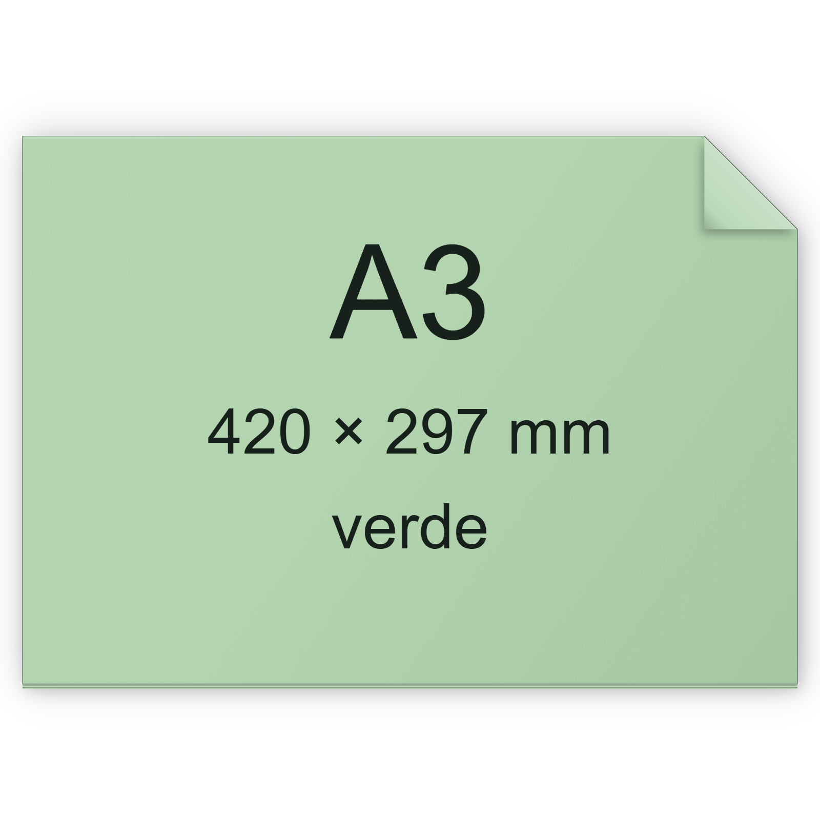 Cartoncino ManilaFormosa VERDE, a3, 140gr BRA537a3