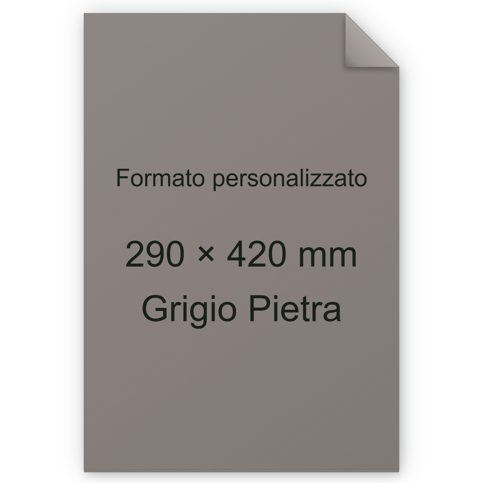 Cartoncino Favini, Burano, 140 g/m², 290x420 mm, GRIGIO PIETRA 14 bra1811A3