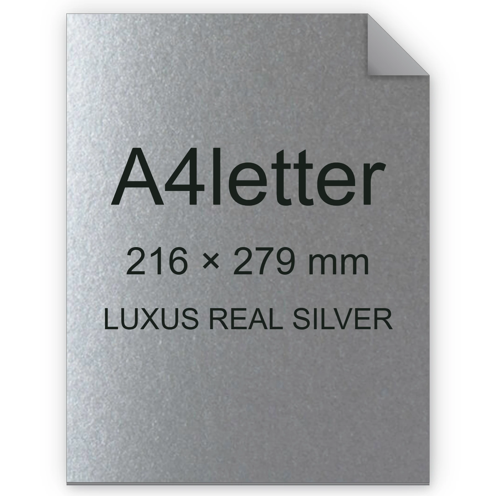 Cartoncino Favini, Majestic Digital HP Indigo, 250 g/m², A4letter, LUXUS REAL SILVER bra6549a4letter