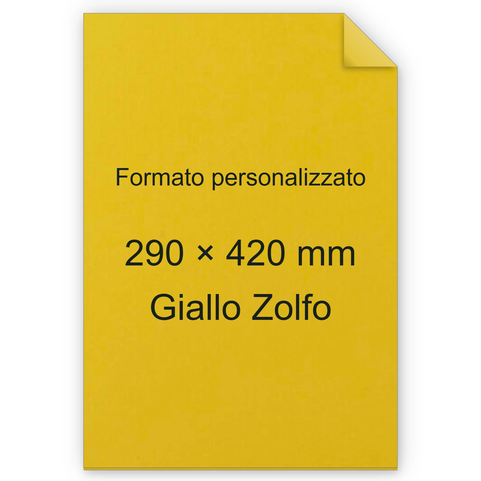 Cartoncino Favini, Burano, 140 g/m², 297x420 mm, GIALLO ZOLFO 51 bra849A3