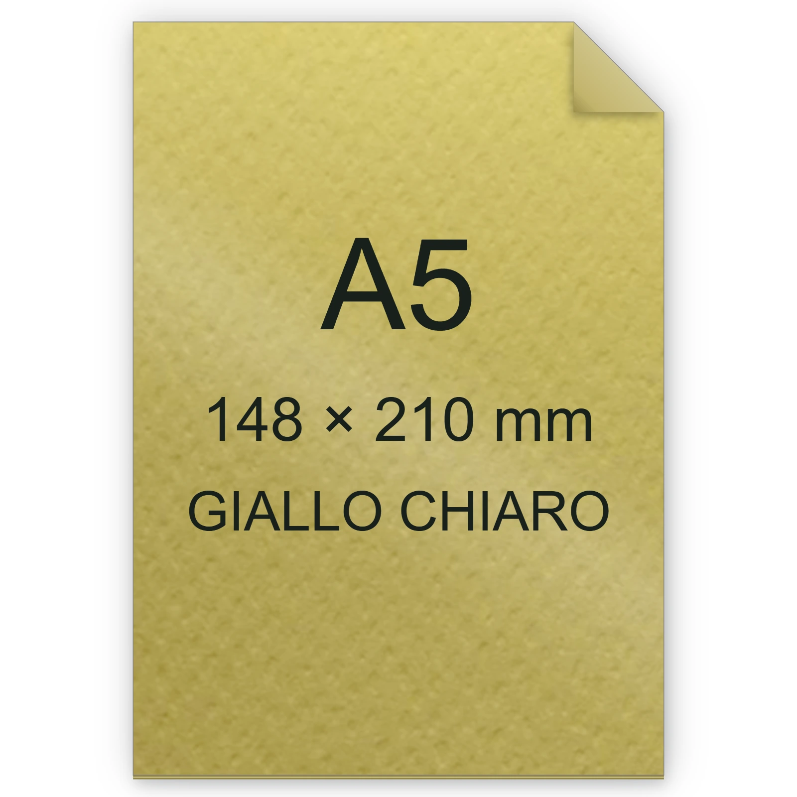 Cartoncino Favini, Prisma Plastificato, 250 g/m², A5, GIALLO CHIARO bra1322A5