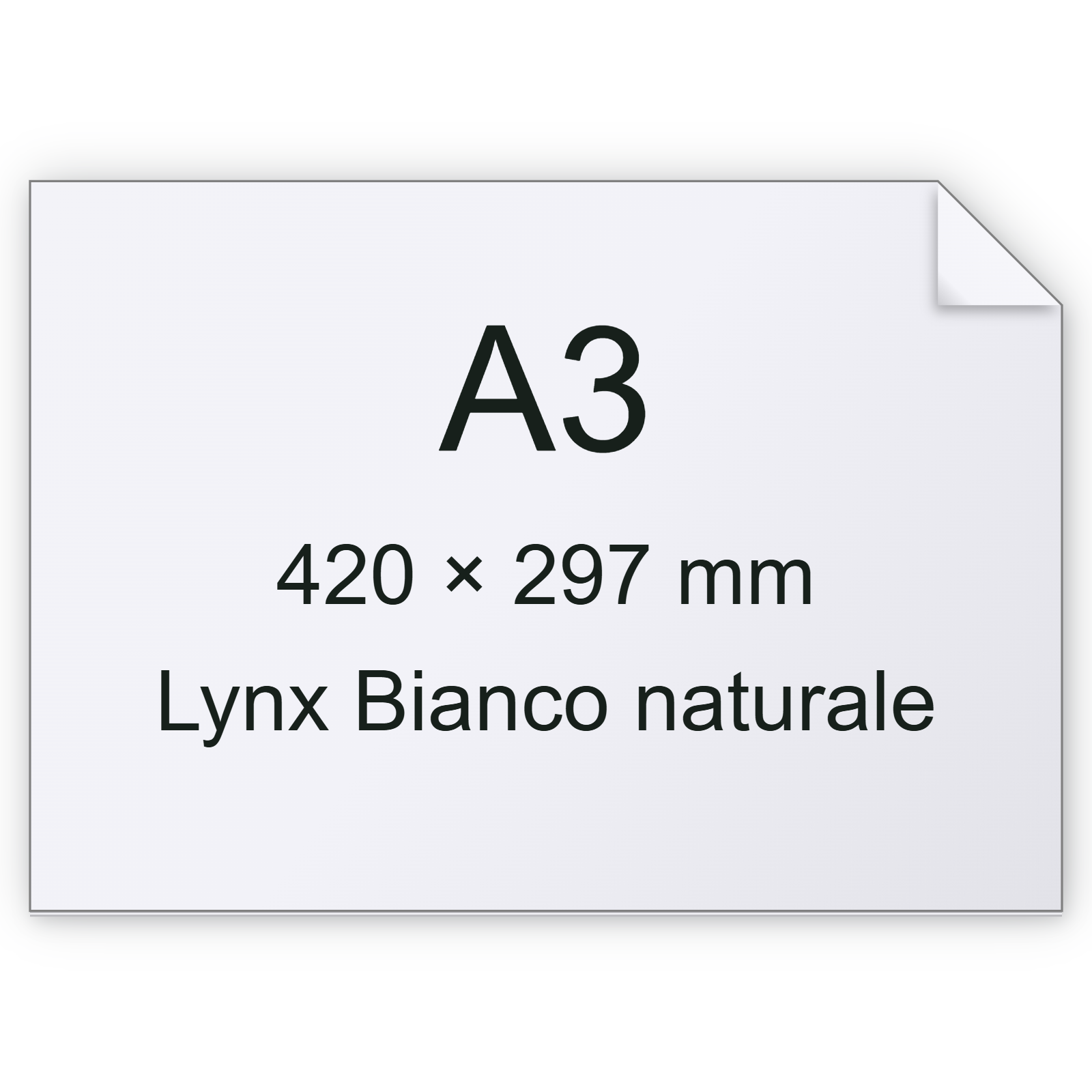 CartaLynx, Munken, BiancoNATURALE, 90gr, a3 bra1850a3