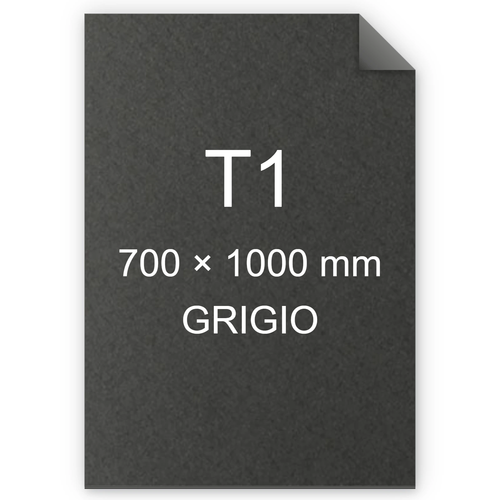 Cartoncino Favini, Prisma Color Monoruvido, 220 g/m², T1, GRIGIO 15 FAVA33W201
