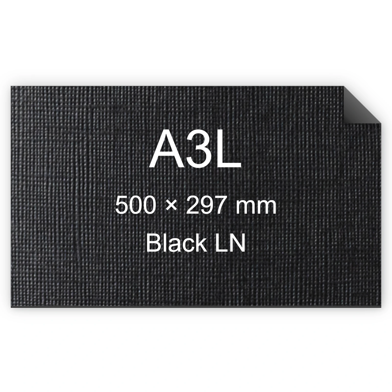 Cartoncino Favini, Classy Covers, 120 g/m², A3L, BLACK LN bra6633a3l