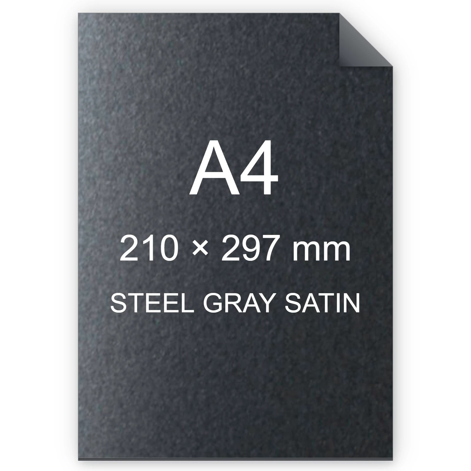 Cartoncino Favini, Majestic Satin, 290 g/m², A4, STEEL GRAY SATIN BRA1003