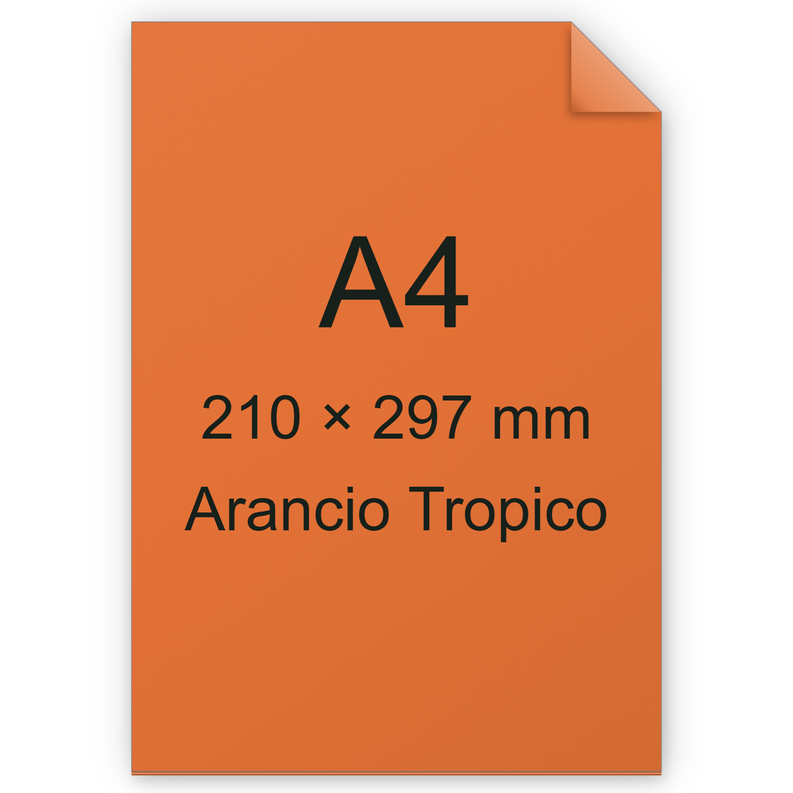 Cartoncino Favini, Burano, 200 g/m², A4, ARANCIO TROPICO 56 bra576