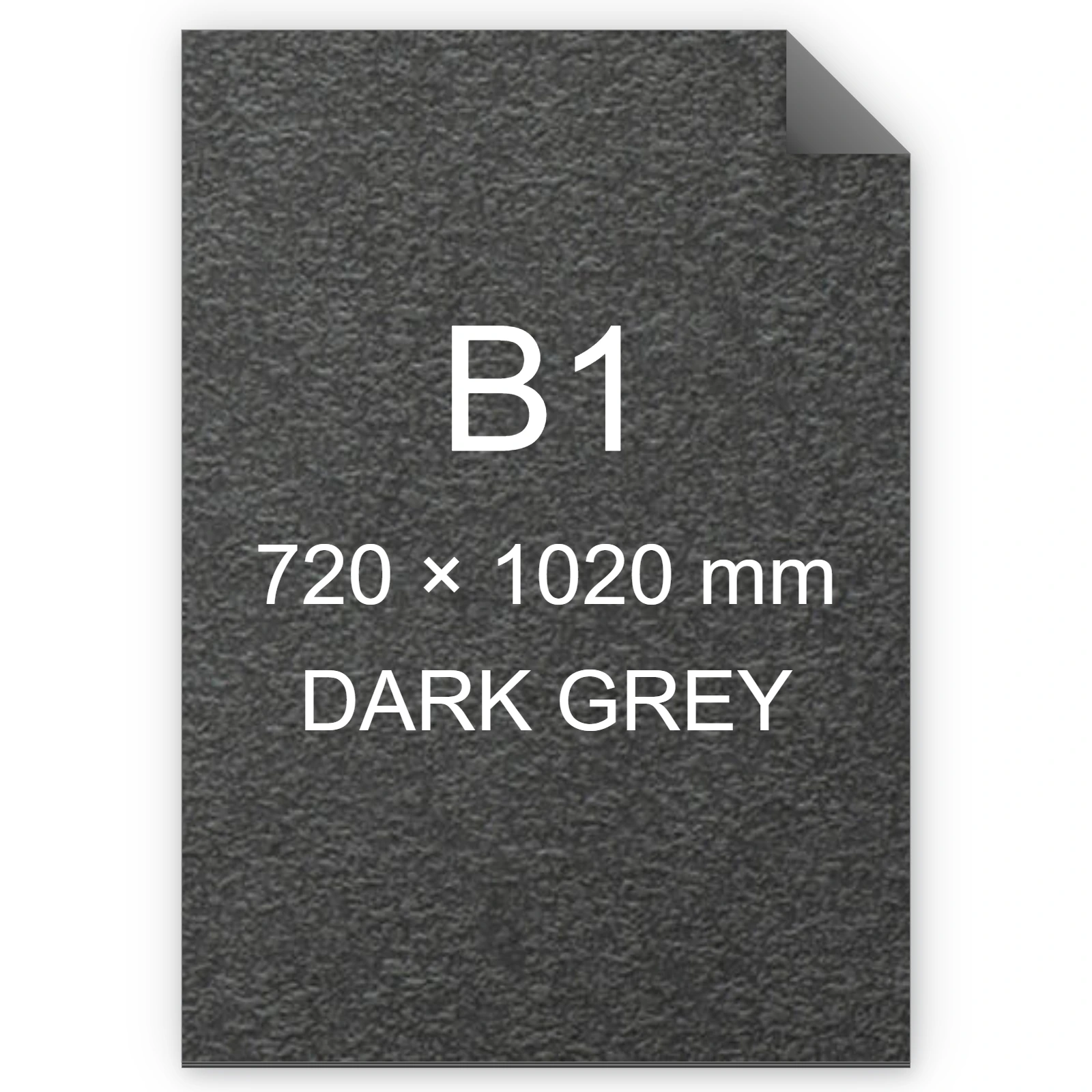 Cartoncino Favini, Tokyo, 120 g/m², B1, DARK GREY bra6607b1