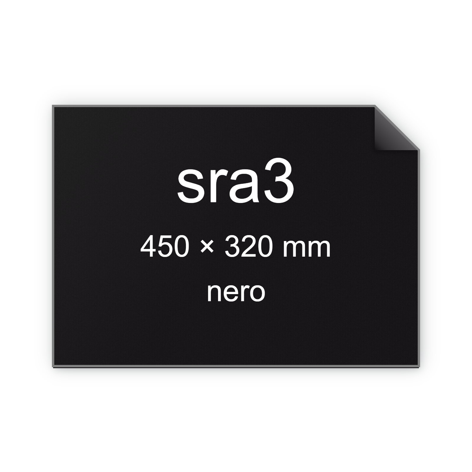 Cartoncino ManilaFormosa NERO, sra3, 140gr BRA532sra3