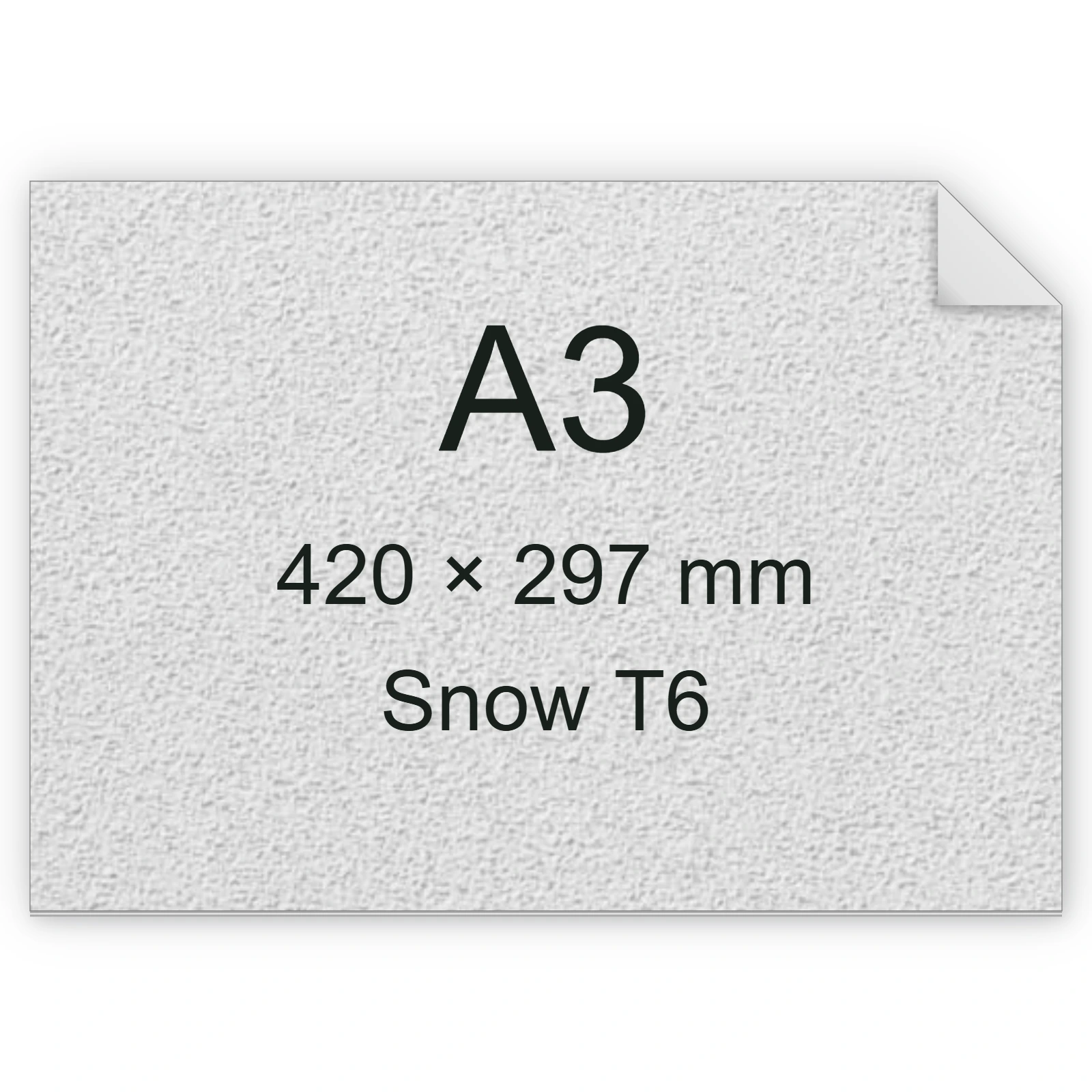 Carta Favini, Classy Covers, 115 g/m², A3, SNOW T6 bra6642a3