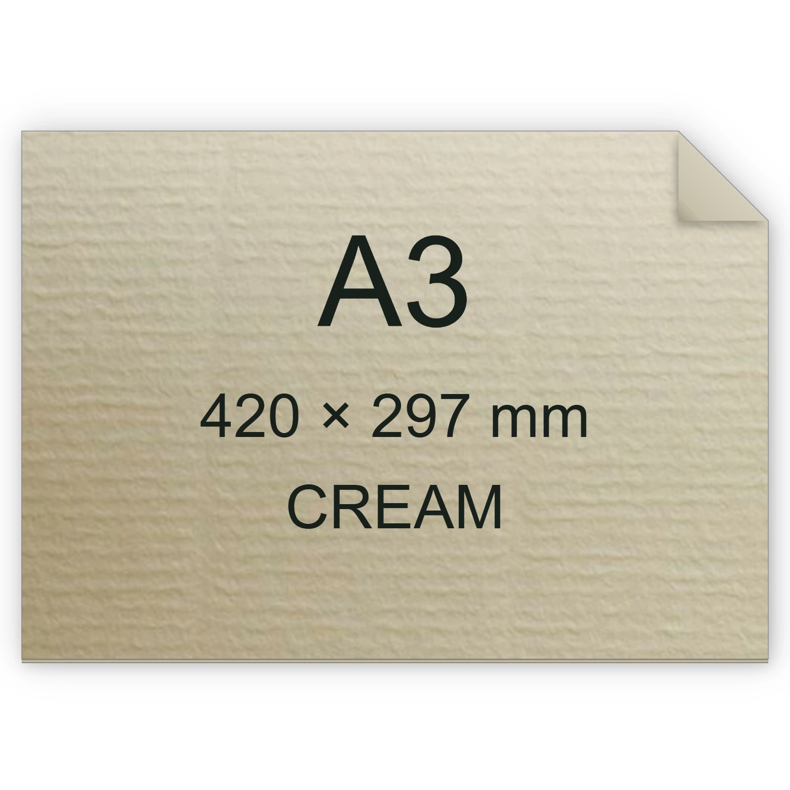 Carta Favini, Contact Laid, 90 g/m², A3, CREAM bra6599a3