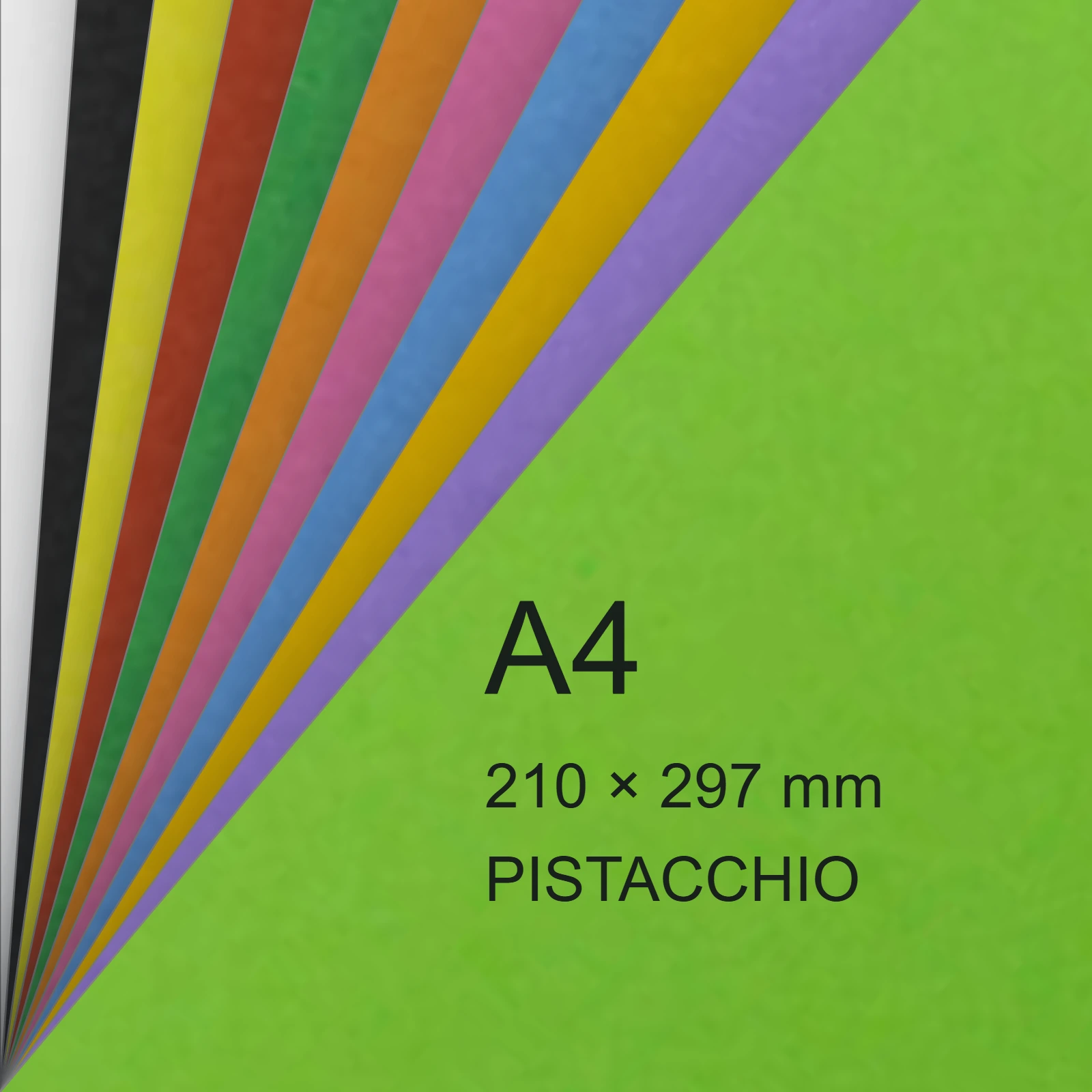 Carta Favini, RismaLuce Small Collezioni, 90 g/m², A4, PISTACCHIO 54 FAVA69M144 - immagine aggiuntiva