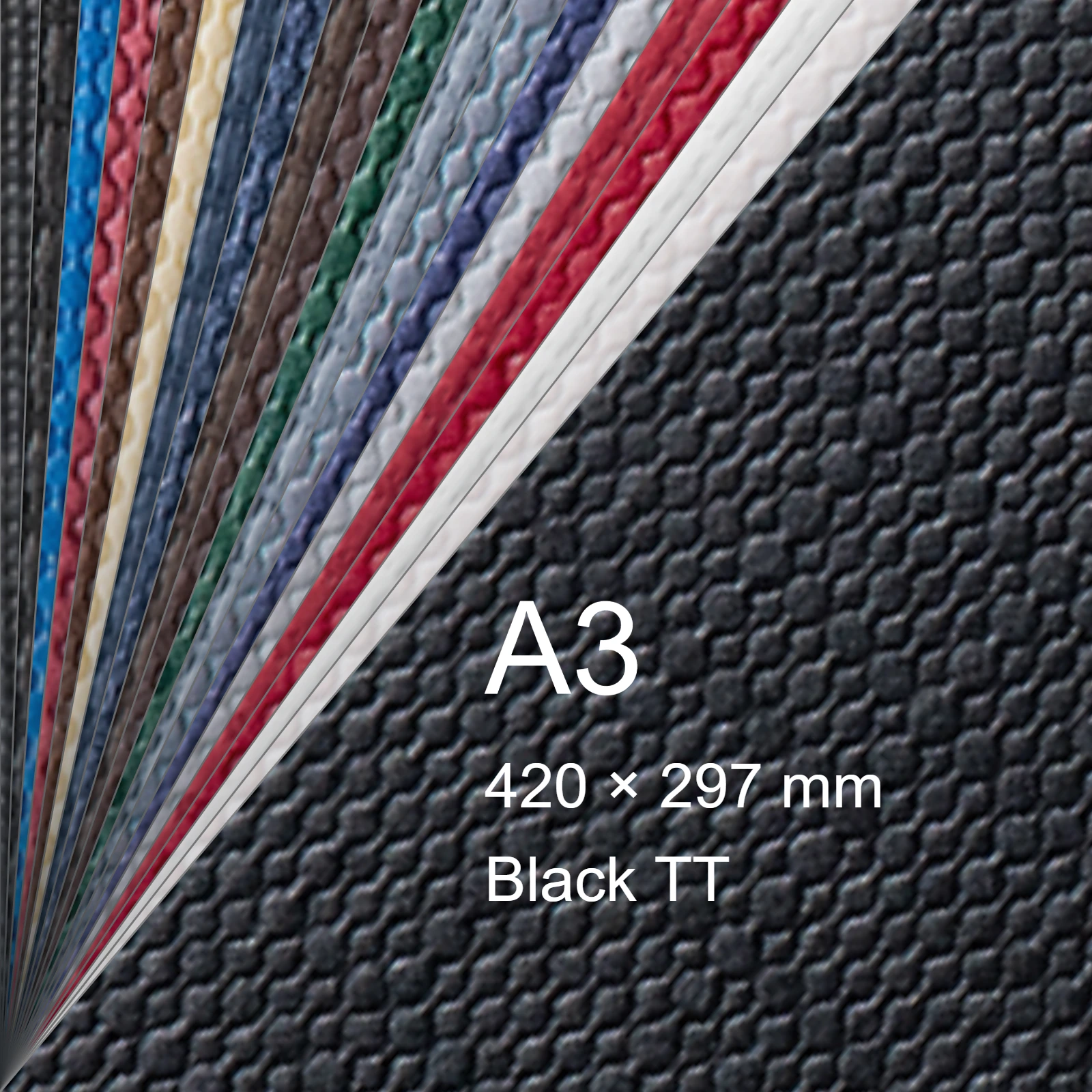 Cartoncino Favini, Classy Covers, 120 g/m², A3, BLACK TT bra6632a3 - immagine aggiuntiva