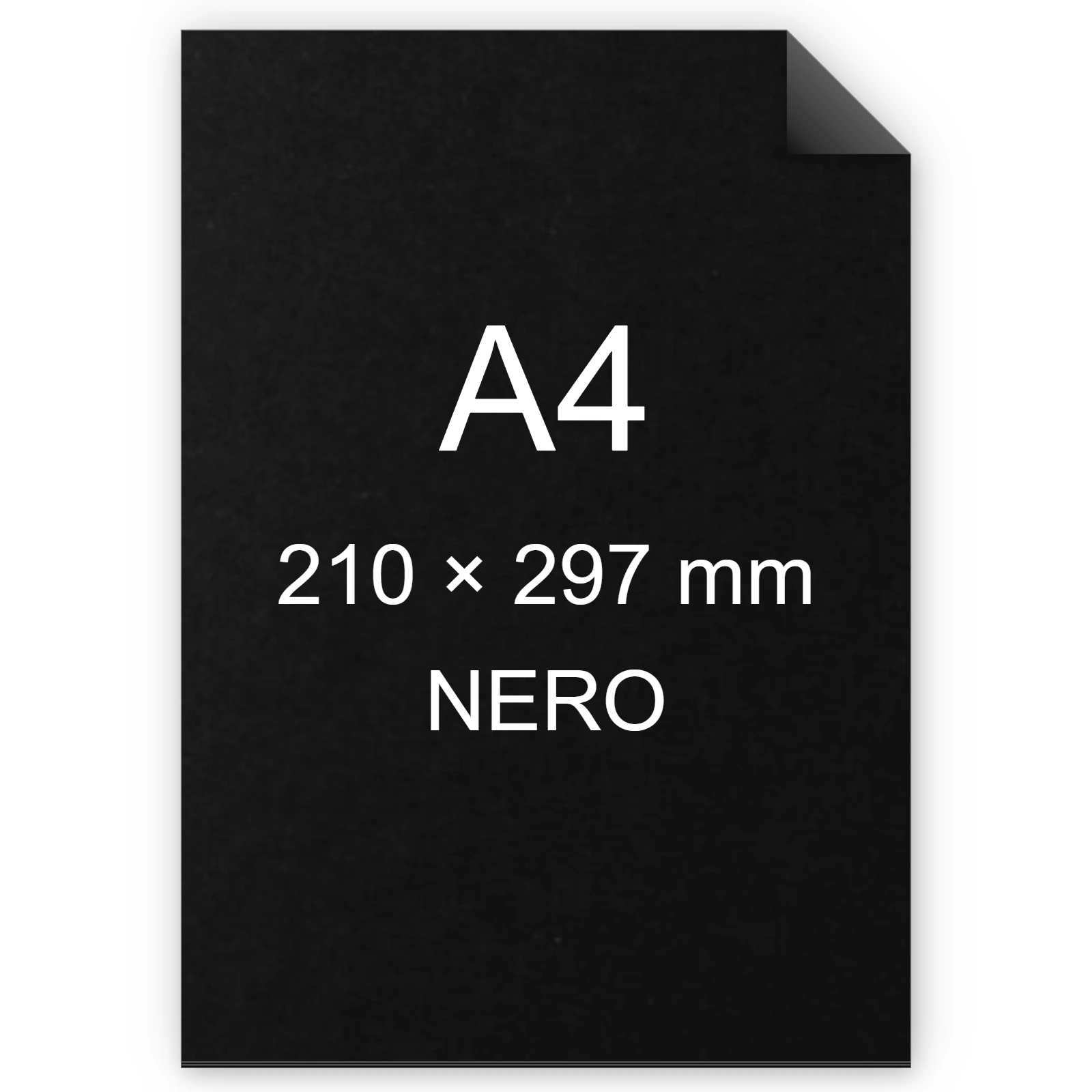 Cartoncino Favini, Sumo (1,5 mm), 1050 g/m², A4, NERO BRA91