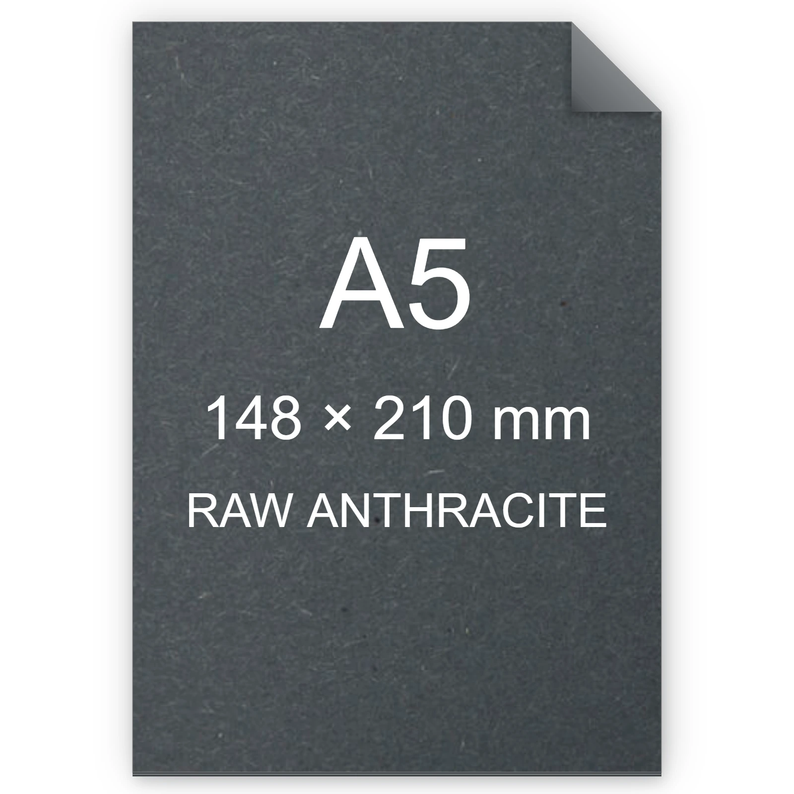Cartoncino Favini, Shiro Echo Raw, 250 g/m², A5, RAW ANTHRACITE bra6673a5