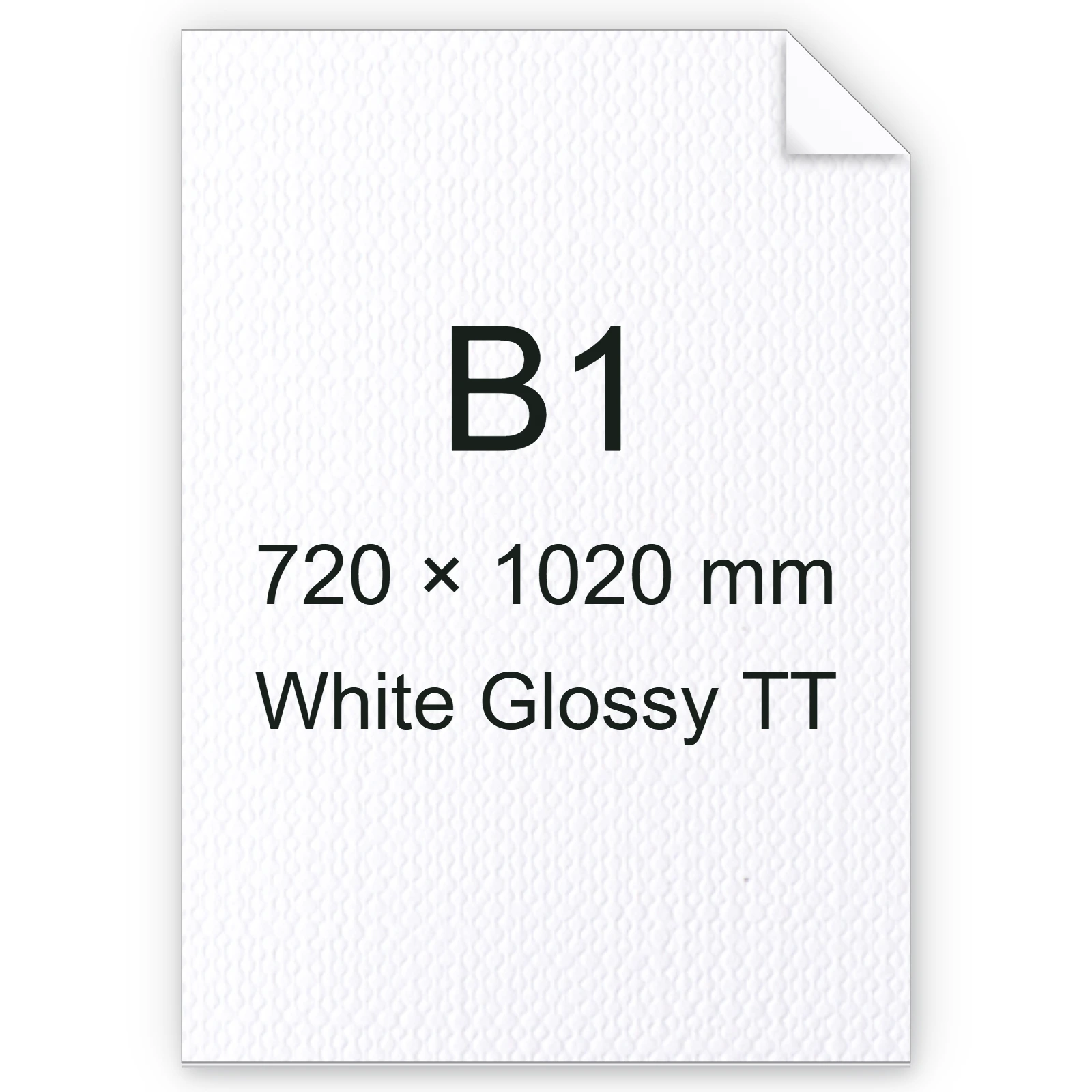 Cartoncino Favini, Classy Covers, 125 g/m², B1, WHITE GLOSSY TT bra6635b1