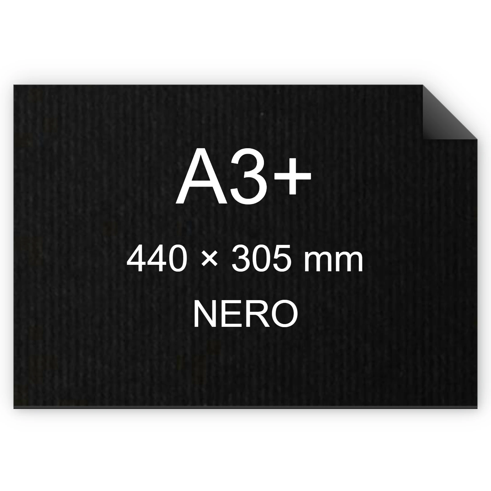 Cartoncino Favini, Twill, 240 g/m², A3+, NERO bra696a3+
