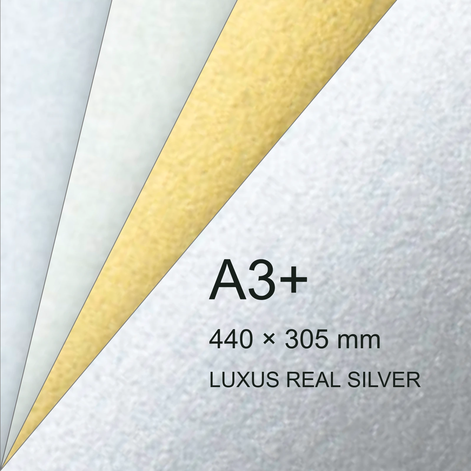 Cartoncino Favini, Majestic Digital HP Indigo, 250 g/m², A3+, LUXUS REAL SILVER bra6549a3+ - immagine aggiuntiva