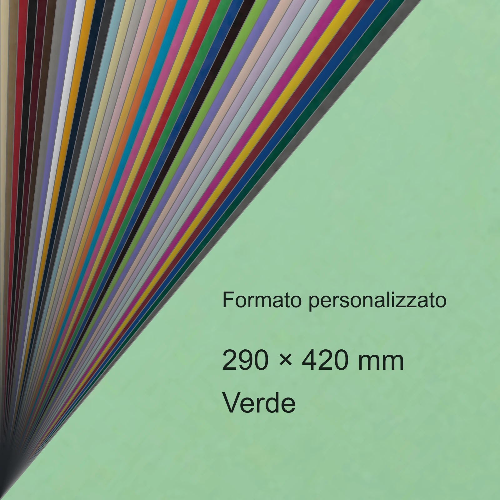 Cartoncino Favini, Burano, 140 g/m², 297x420 mm, VERDE 09 bra562A3 - immagine aggiuntiva