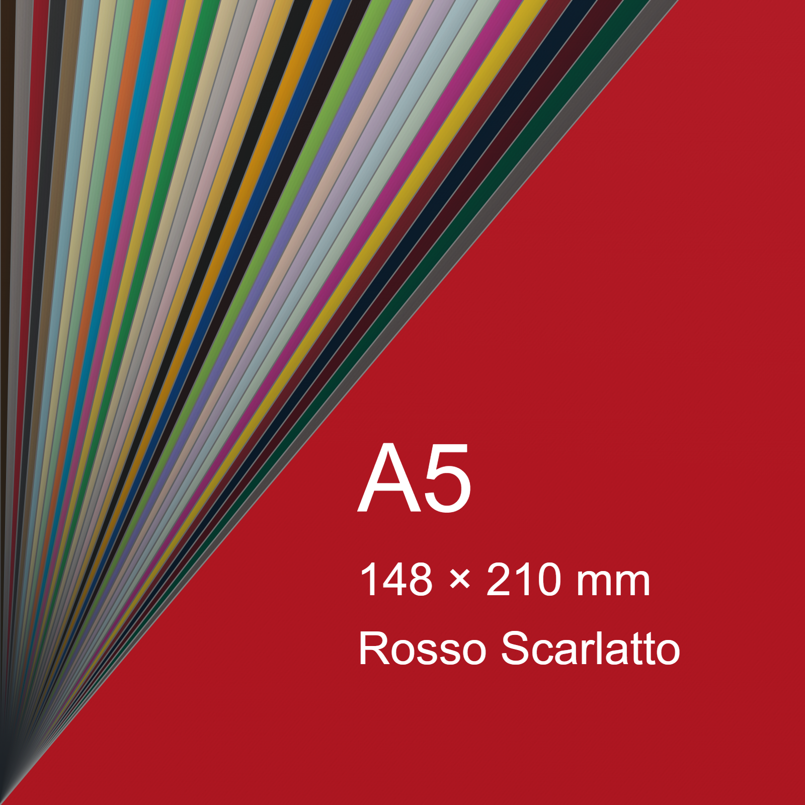 Cartoncino Favini, Burano, 200 g/m², A5, ROSSO SCARLATTO 61 bra592a5 - immagine aggiuntiva