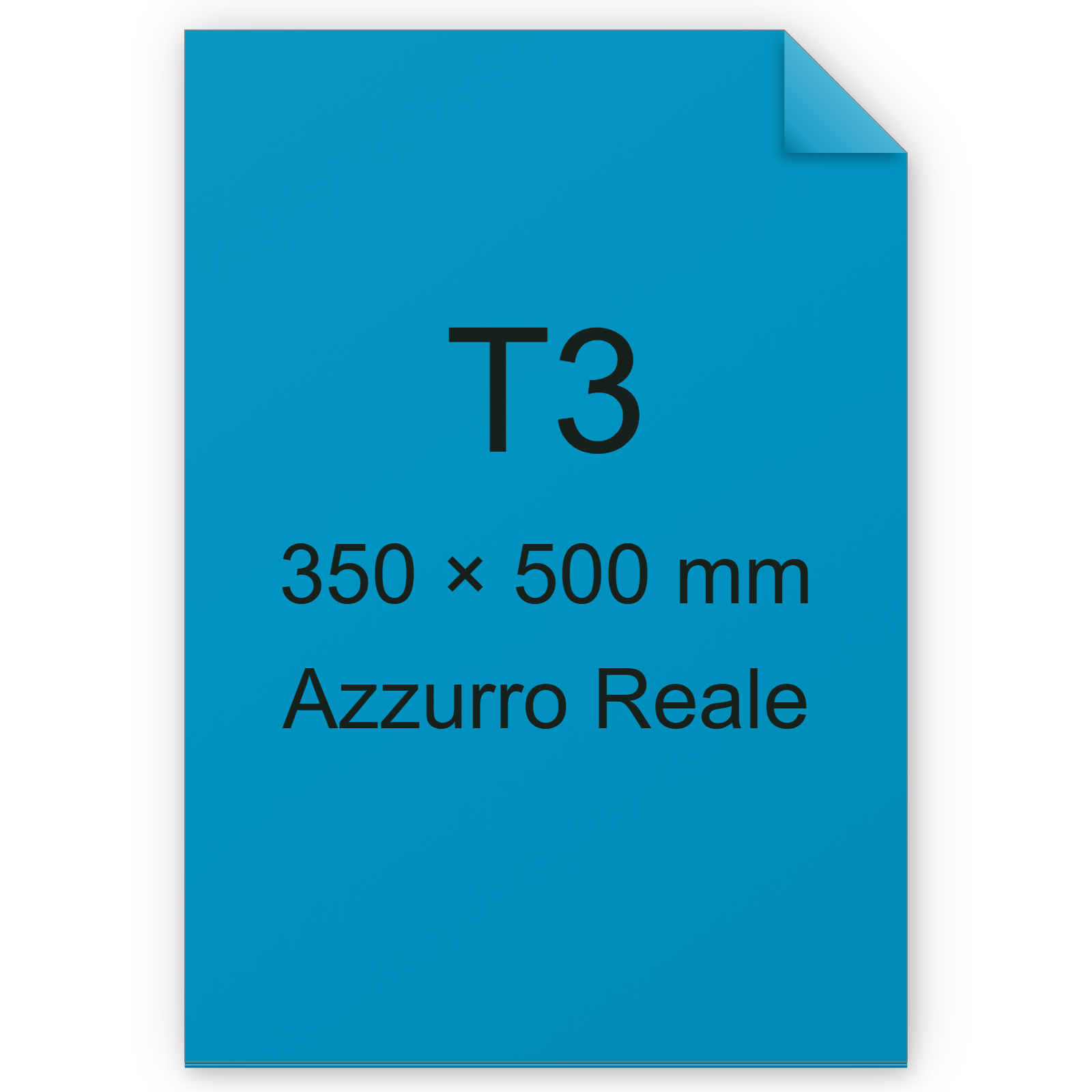 Carta Favini, Burano, 90 g/m², T3, AZZURRO REALE 55 BRA578t3
