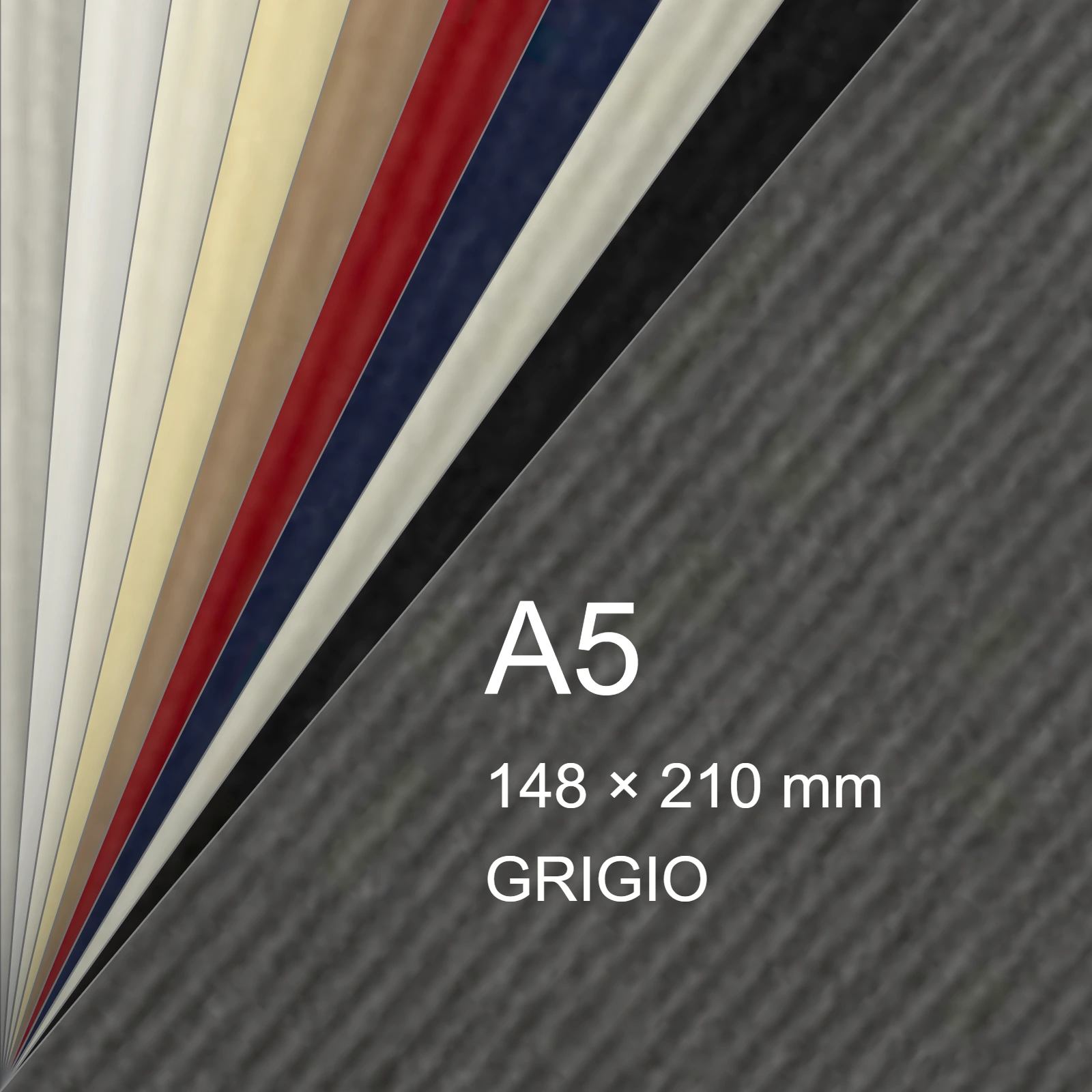 Cartoncino Favini, Twill, 240 g/m², A5, GRIGIO bra6679a5 - immagine aggiuntiva