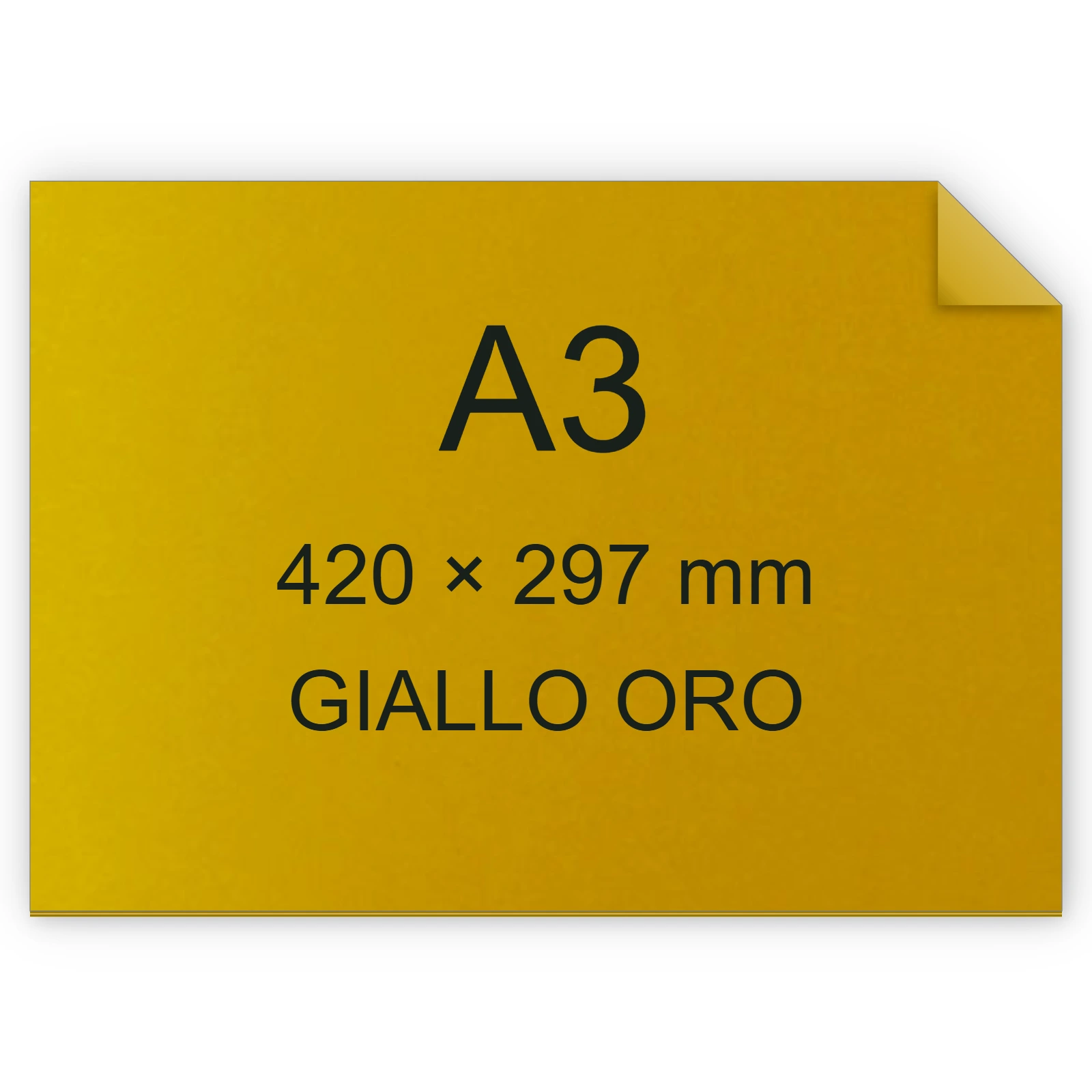 Cartoncino Favini, RismaLuce, 140 g/m², A3, GIALLO ORO 52 FAVA65H213