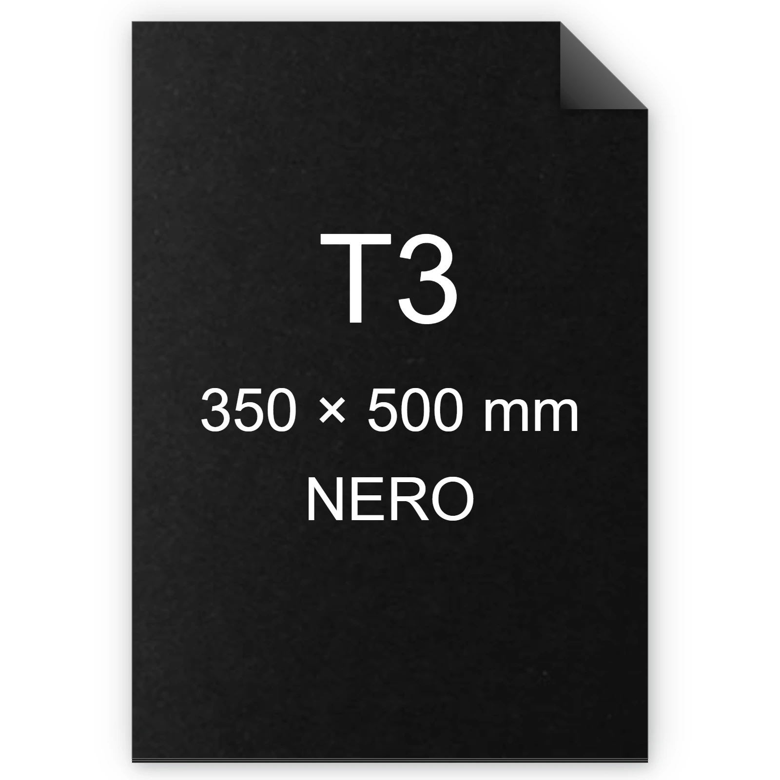 Cartoncino Favini, Bristol Color Sigillo, 200 g/m², T3, NERO 63 FAVA35A013