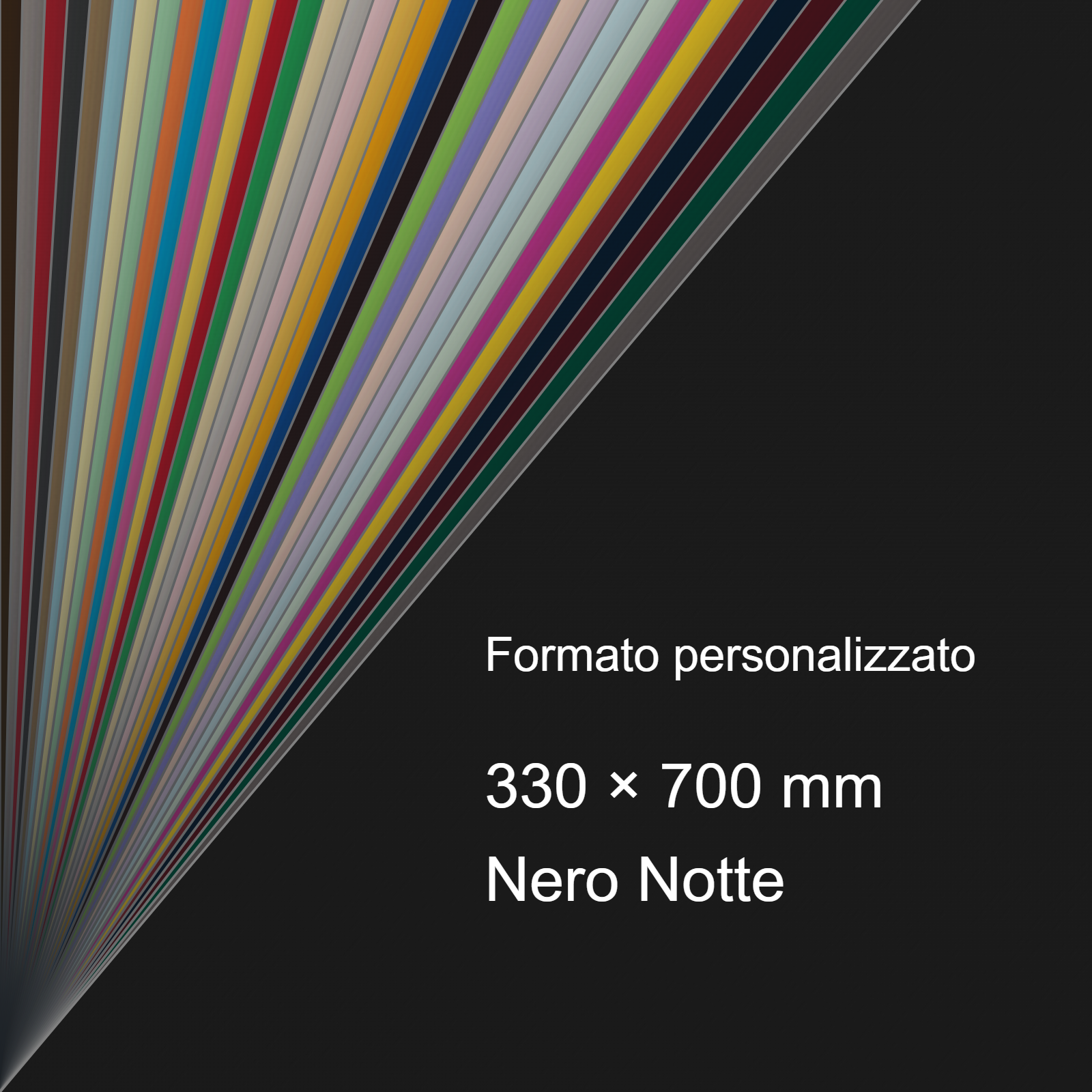 Cartoncino Favini, Burano, 120 g/m², 330x700 mm, NERO NOTTE 63 bra3343SB - immagine aggiuntiva