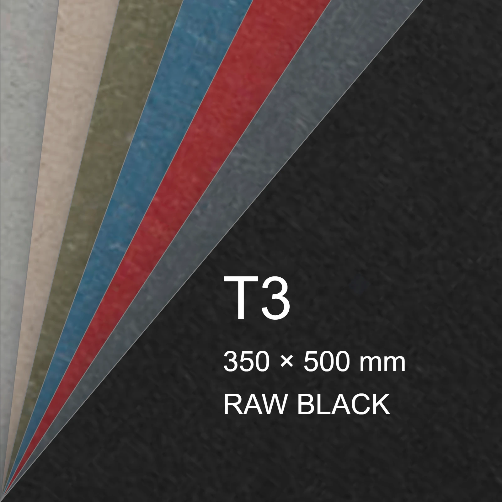 Cartoncino Favini, Shiro Echo Raw, 350 g/m², T3, RAW BLACK bra6654t3 - immagine aggiuntiva