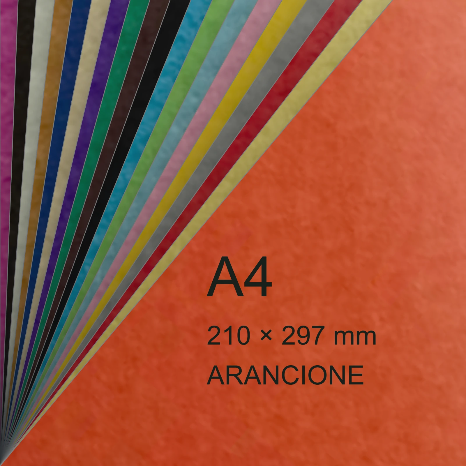 Cartoncino Favini, Prisma Plastificato, 250 g/m², A4, ARANCIONE bra1315 - immagine aggiuntiva