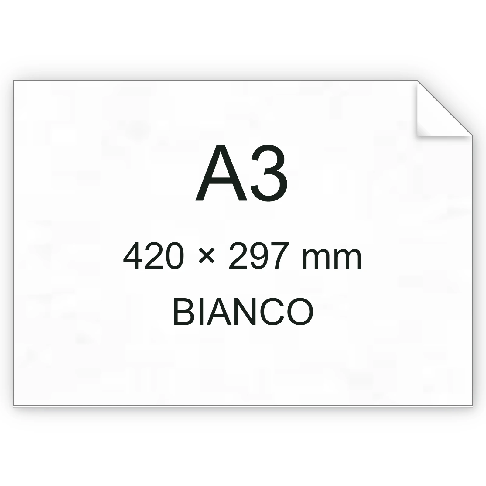 Cartoncino Favini, Assorbente, 220 g/m², A3, BIANCO BRA143a3