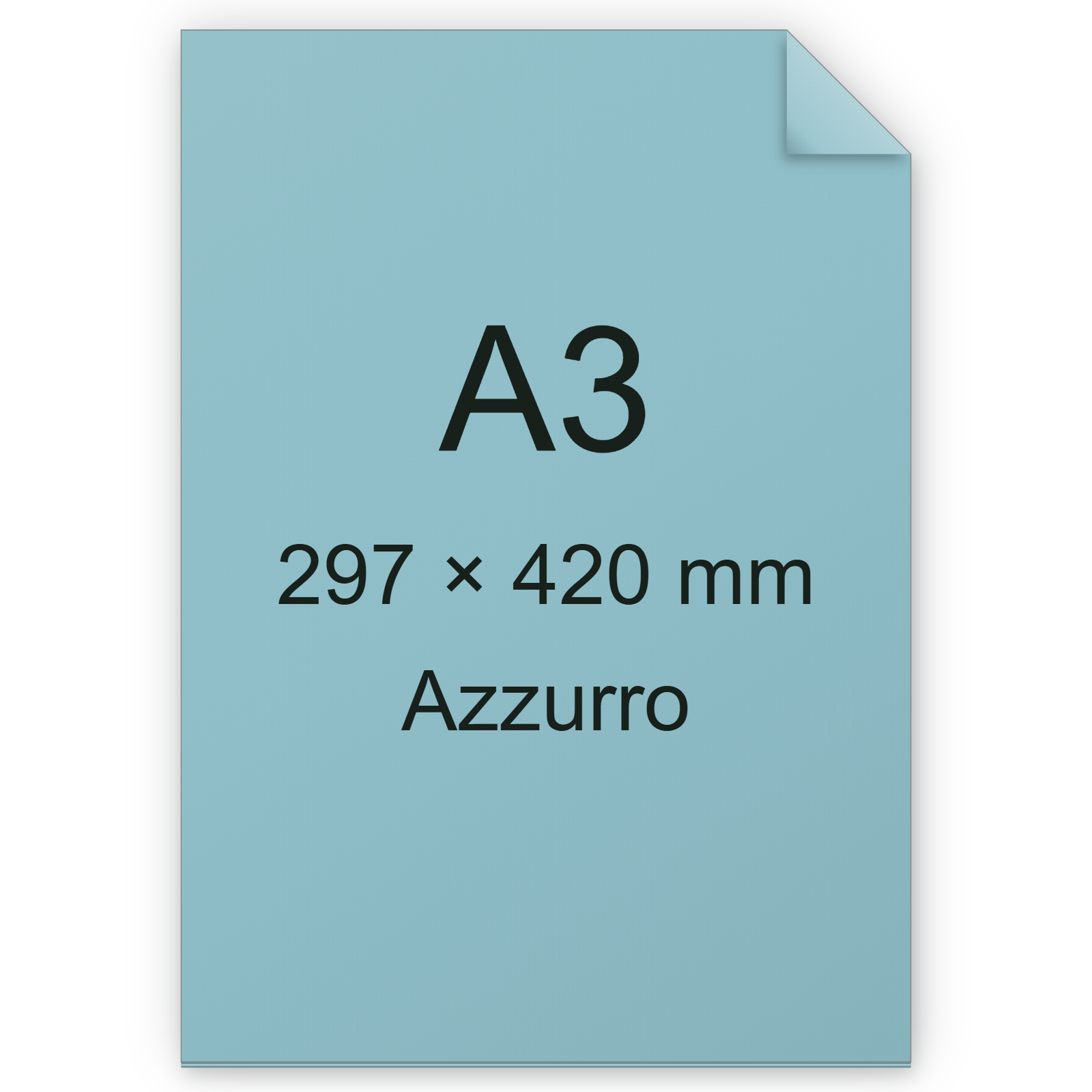 Cartoncino Favini, Burano, 200 g/m², A3, AZZURRO 08 BRA546a3