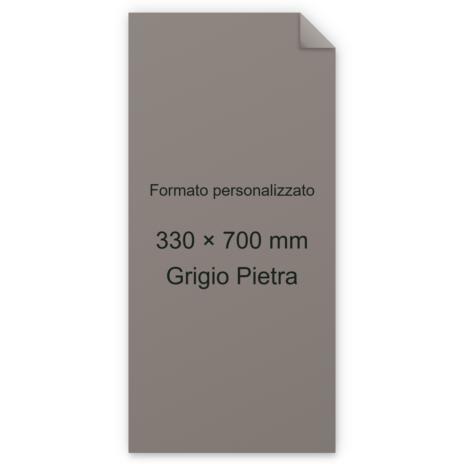 Cartoncino Favini, Burano, 140 g/m², 330x700 mm, GRIGIO PIETRA 14 bra1811SB
