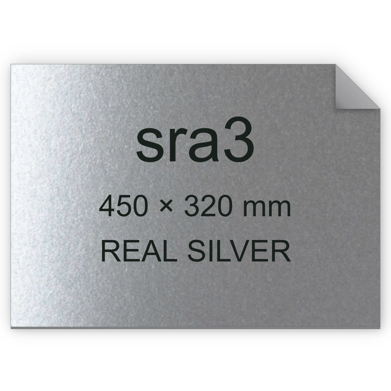 Cartoncino Favini, Majestic Luxus, 290 g/m², SRA3, REAL SILVER bra606sra3