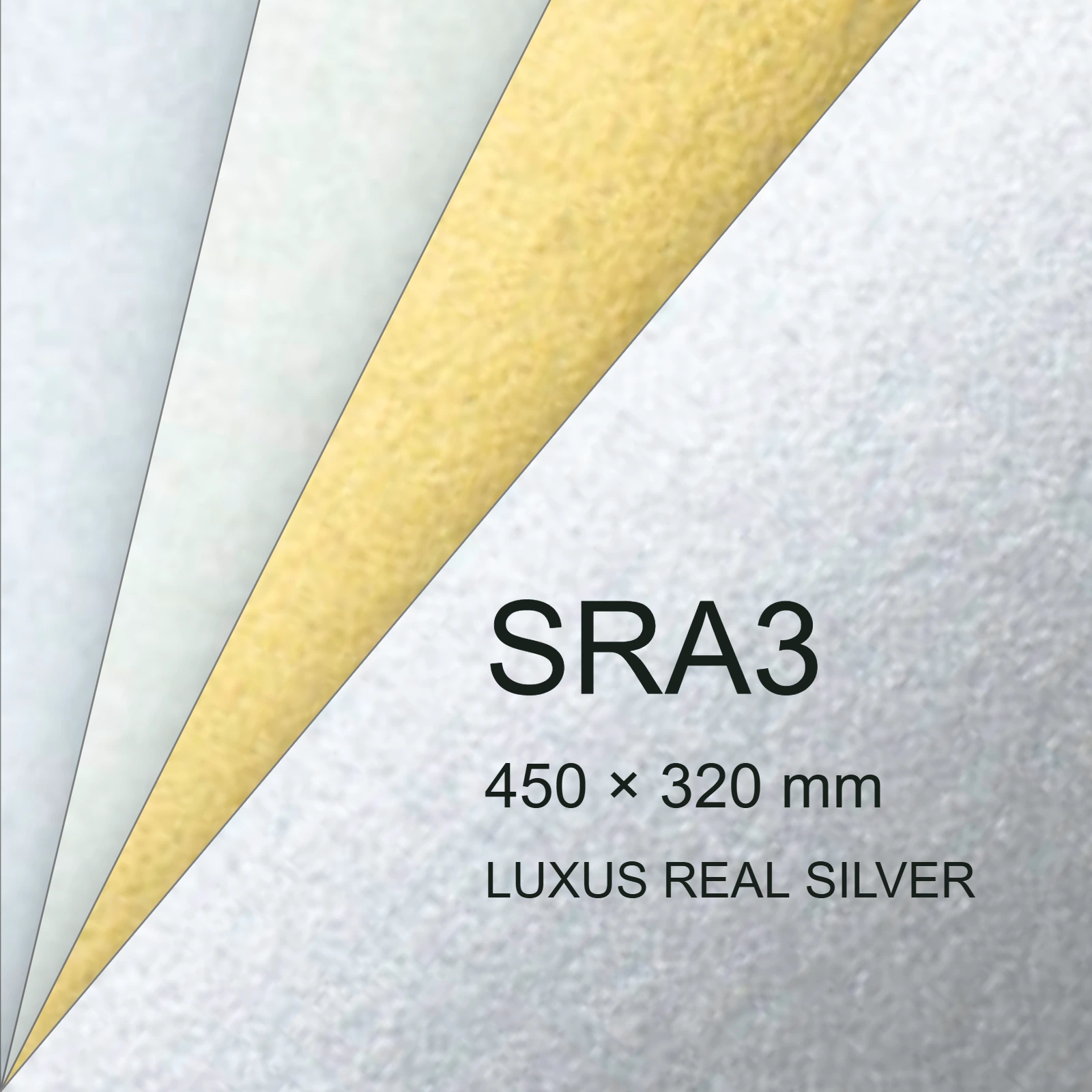 Cartoncino Favini, Majestic Digital HP Indigo, 250 g/m², SRA3, LUXUS REAL SILVER bra6549sra3 - immagine aggiuntiva