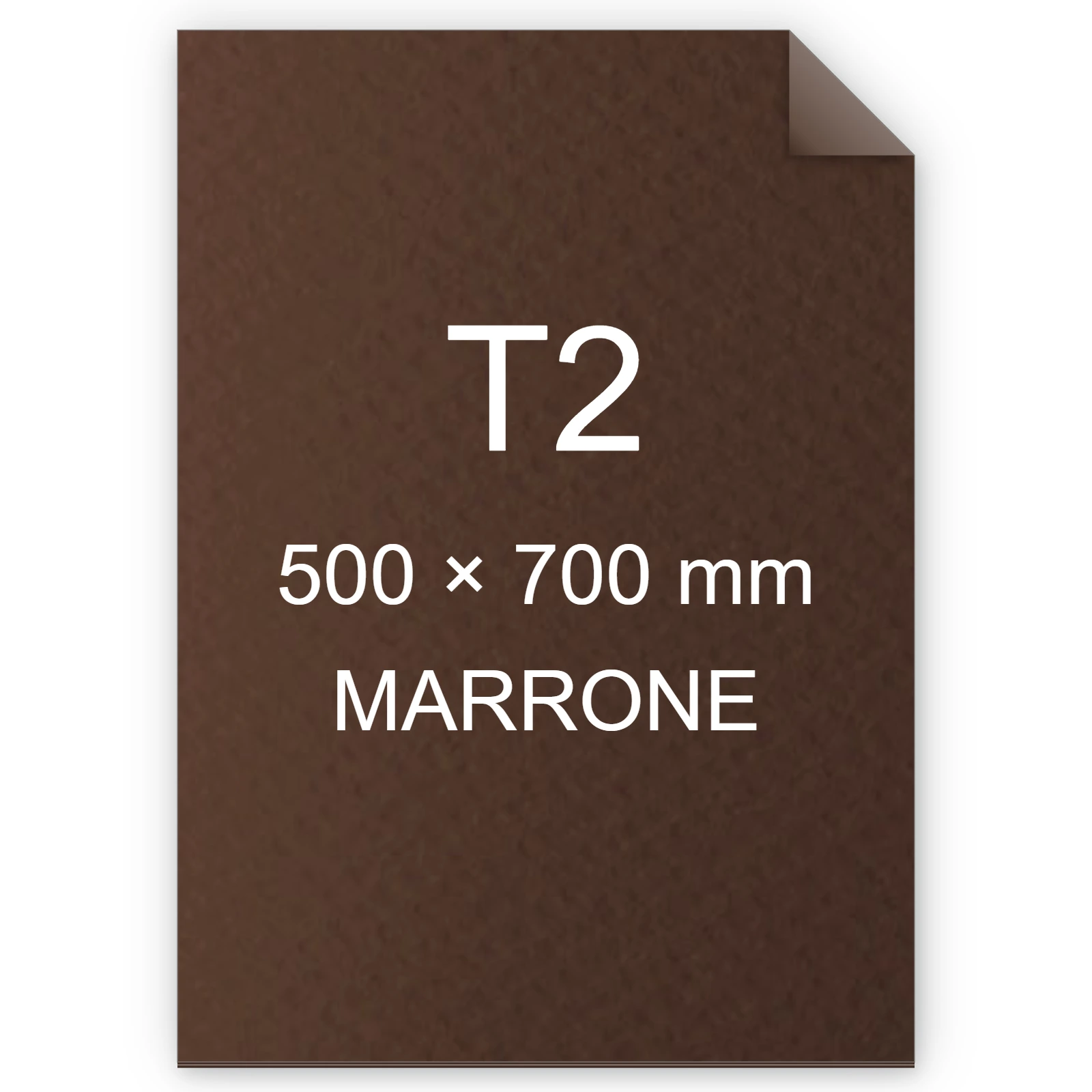 Cartoncino Favini, Prisma Color Sigillo Monoruvido, 220 g/m², T2, MARRONE 08 FAVA33N012