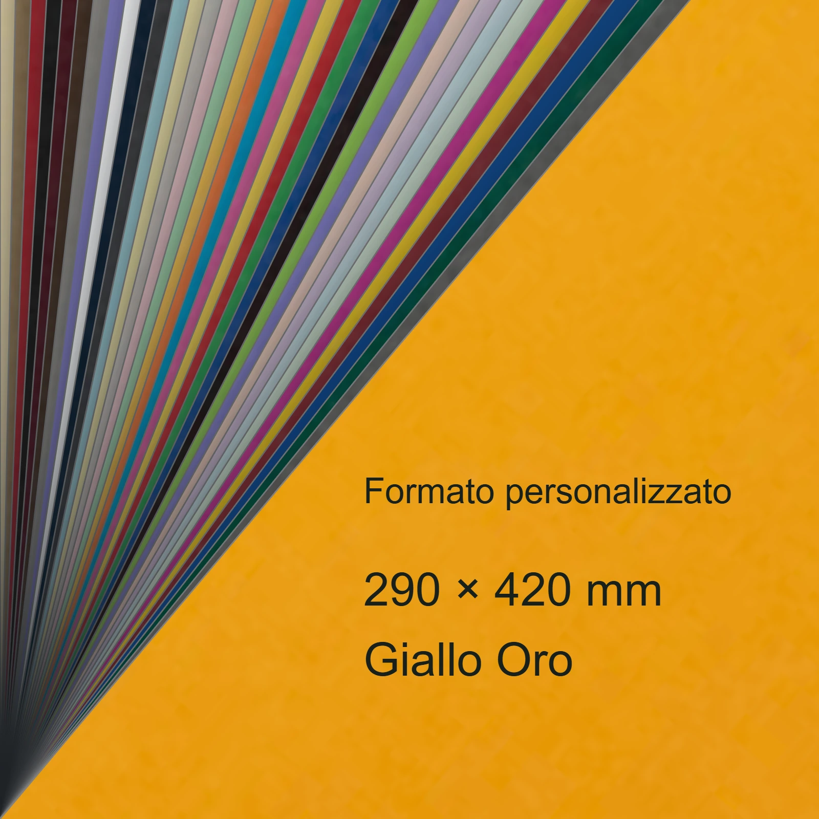 Cartoncino Favini, Burano, 140 g/m², 297x420 mm, GIALLO ORO 52 bra266A3 - immagine aggiuntiva