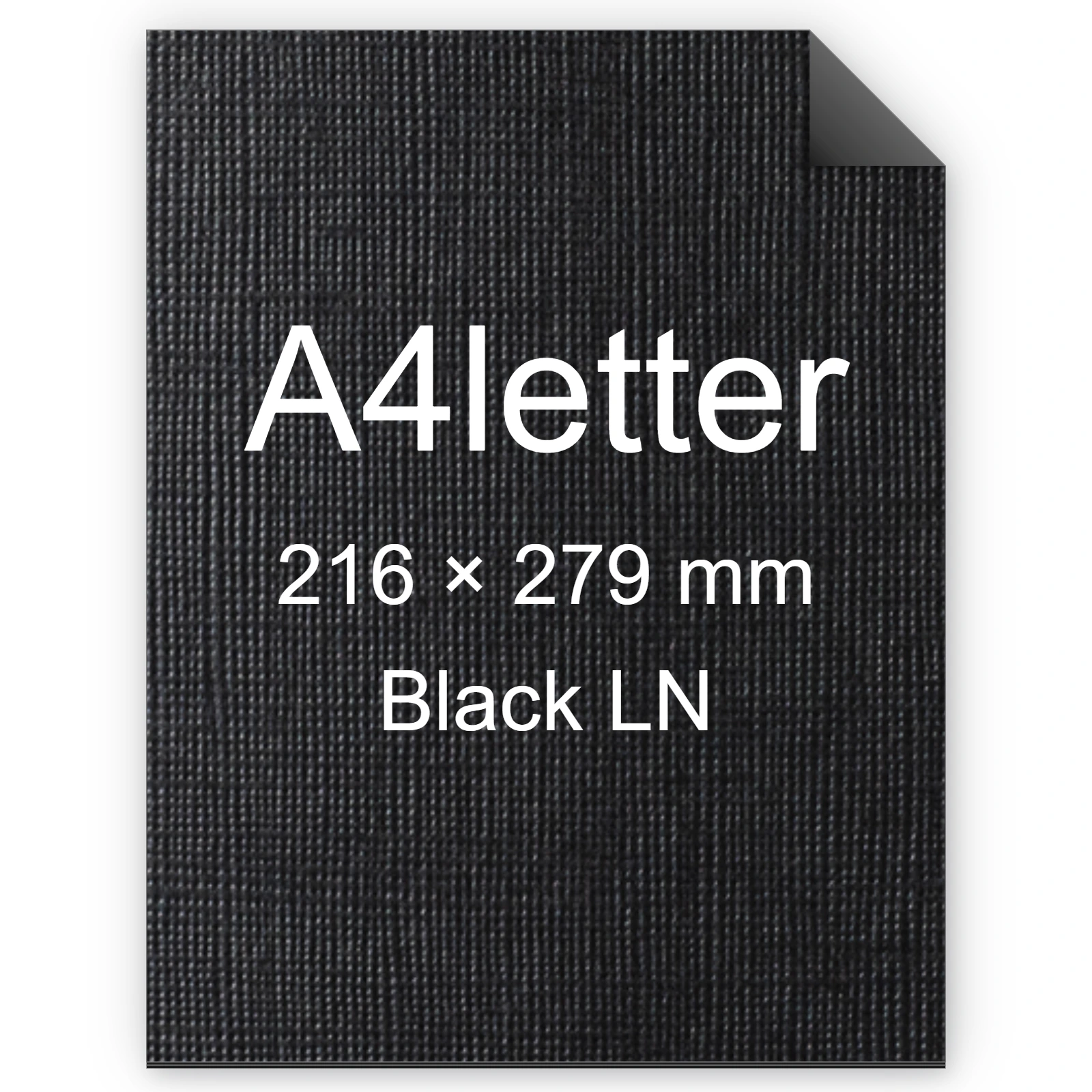 Cartoncino Favini, Classy Covers, 120 g/m², A4letter, BLACK LN bra6633a4letter