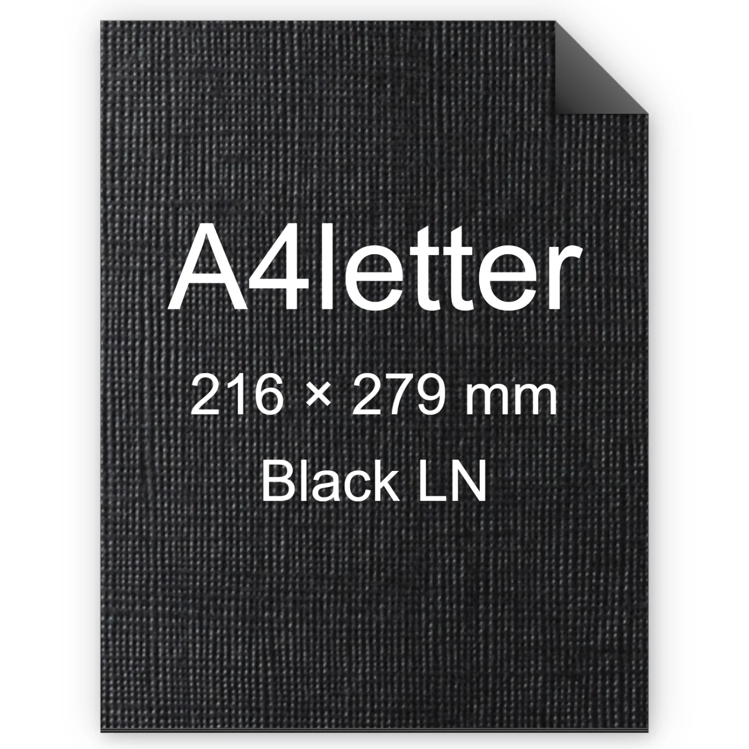 Cartoncino Favini, Classy Covers, 120 g/m², A4letter, BLACK LN bra6633a4letter