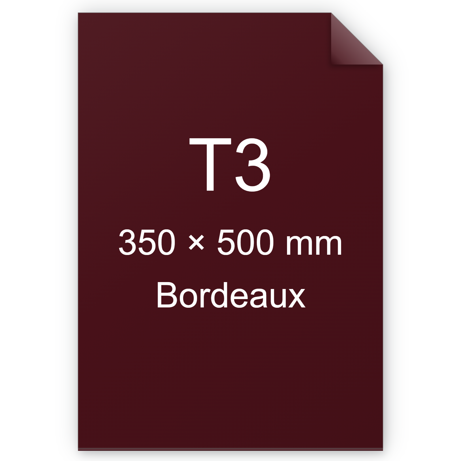Carta Favini, Burano, 90 g/m², T3, BORDEAUX 76 BRA861t3