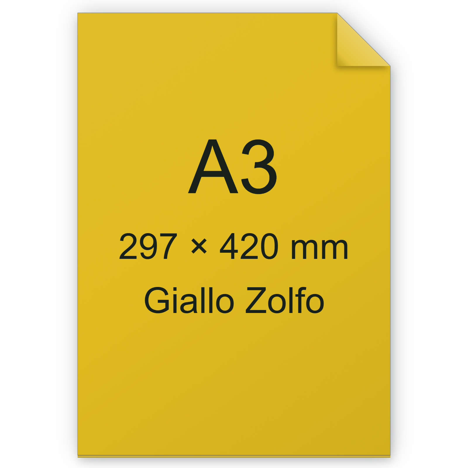 Cartoncino Favini, Burano, 200 g/m², A3, GIALLO ZOLFO 51 BRA850a3