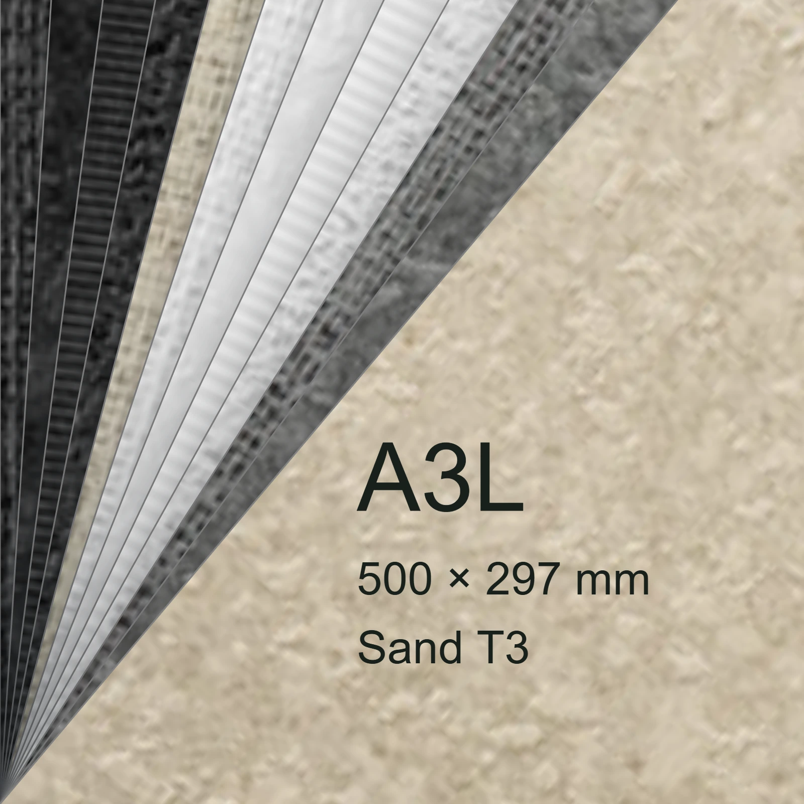 Carta Favini, Classy Covers, 115 g/m², A3L, SAND T3 bra6644a3l - immagine aggiuntiva