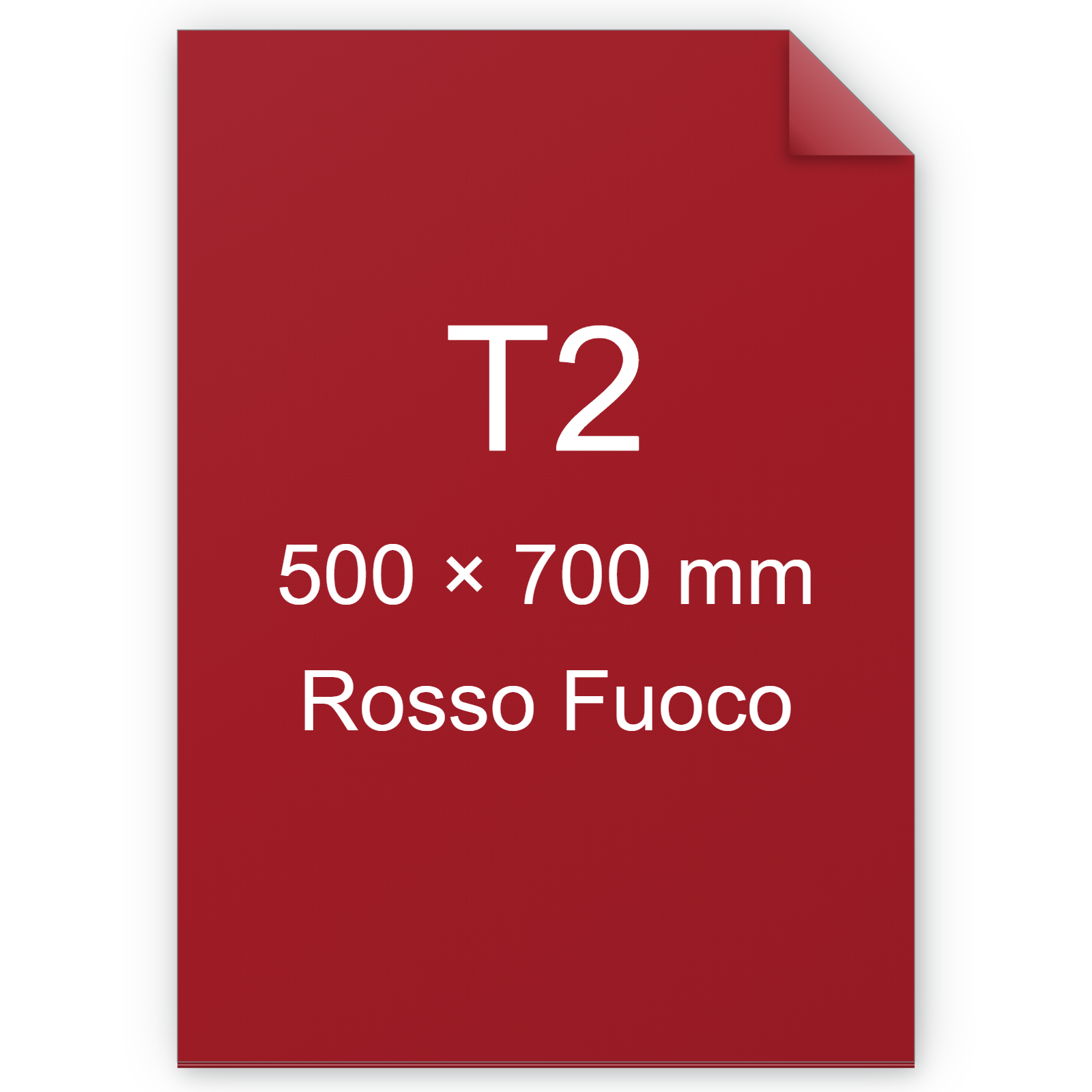 Cartoncino Favini, Burano, 200 g/m², T2, ROSSO FUOCO 79 BRA3348t2