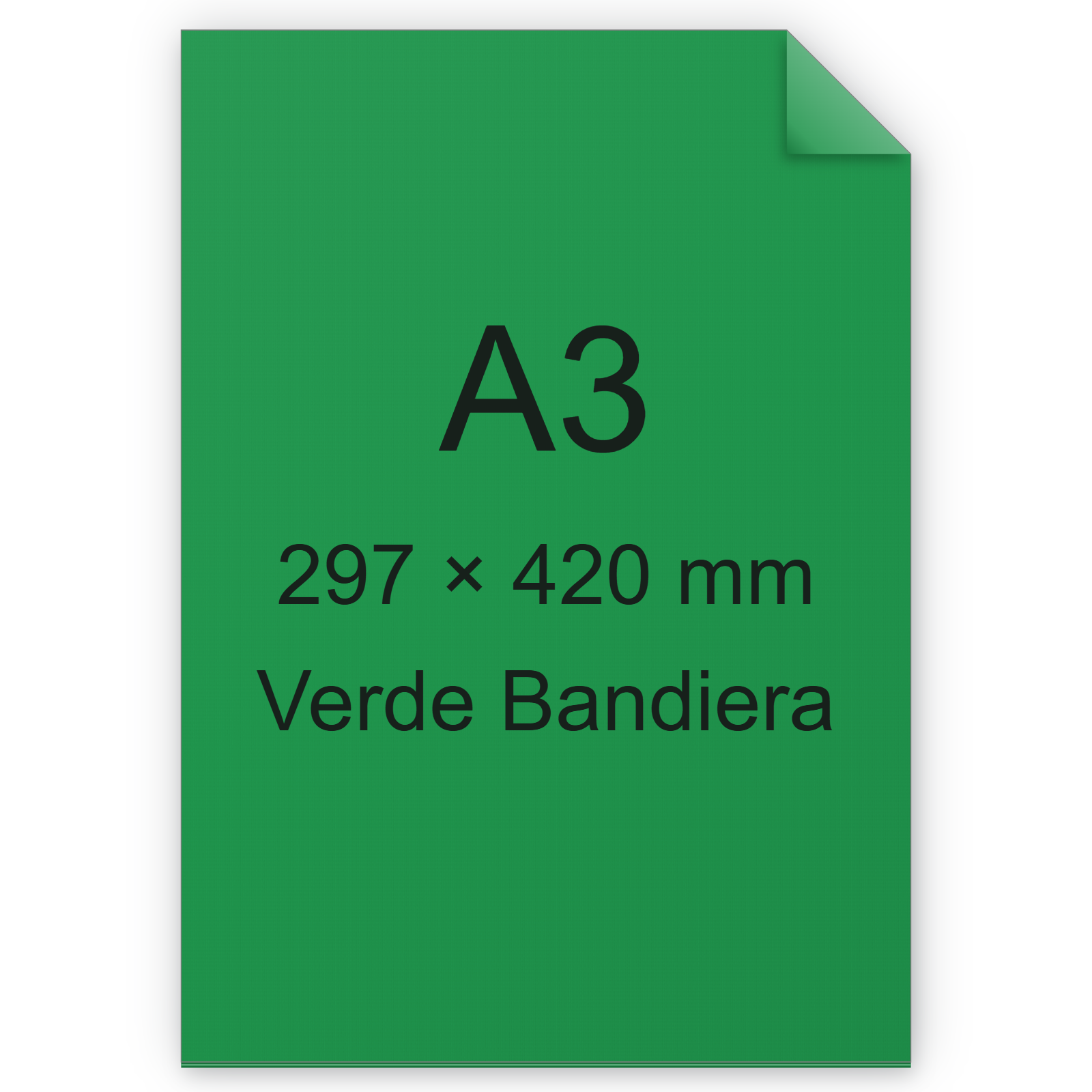 Cartoncino Favini, Burano, 200 g/m², A3, VERDE BANDIERA 60 BRA596a3